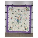 HAND STITCHED QUILT - 92" X 83"