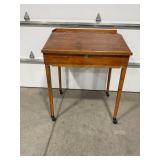 ANTIQUE WOOD DRAFTING TABLE - 36" X 31" X 43" TALL