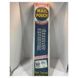 MAIL POUCH TOBACCO METAL THERMOMETER - 39"