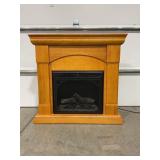 FIREPLACE MANTEL W/ TWIN STAR ELECTRIC FIREPLACE