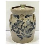 ROWE POTTERY WORKS 1992 SALT GLAZE DOUBLE HANDLED