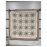 HAND STITCHED QUILT - 77" X 80"