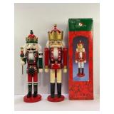 LOT OF 2 NUTCRACKERS - 13" TALL