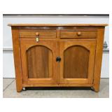 OAK 2 DOOR / 2 DRAWER BUFFET - 48" X 19" X 37"