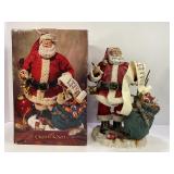 GRANDEUR NOEL FABRIC MACHE SANTA CLAUS IN ORIGINAL