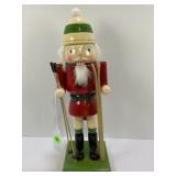 14" WOODEN NUTCRACKER SANTA CLAUS