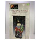 DECEMBER HOME FIBER OPTIC SNOWMAN IN ORIGINAL BOX