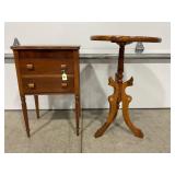 PERFECT SEWING CABINET WITH FLIP TOP AND PLANT