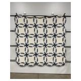 HAND STITCHED QUILT - 81" X 81"