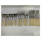 CORELLE FOREVER YOURS SHEFFIELD SILVERWARE SET-22