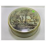 LARGE TIN FULL OF VINTAGE BUTTONS