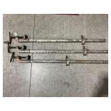 LOT OF 3 FURNITURE WOOD WORKING HD BAR CLAMPS