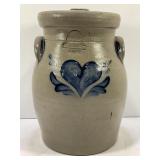 ROWE POTTERY WORKS 1992 SALT GLAZE DOUBLE HANDLED
