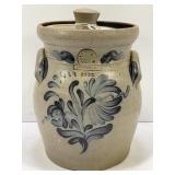 ROWE POTTERY WORKS 1992 SALT GLAZE DOUBLE HANDLED