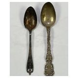 LOT OF 2 STERLING SILVER SPOONS