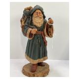 LOUIS STEYER 1989 PECAN SHELL RESIN SANTA CLAUS