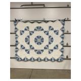 HAND STITCHED QUILT - 94" X 80"