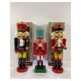 LOT OF 3 NUTCRACKERS - 12" TALL