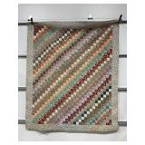 HAND STITCHED QUILT - 77" X 66"