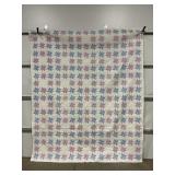 HAND STITCHED QUILT - 99" X 81"