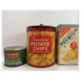 SUNSHINE POTATO CHIPS, DEL MONTE COFFEE AND