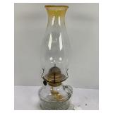 EAGLE GLASS FINGER OIL LAMP WITH CHIMNEY