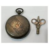 MJ TOBIAS RAILWAY TIME KEEPER POCKET WATCH - WIND