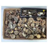 LARGE LOT OF ANTIQUE FURNITURE WHEELS