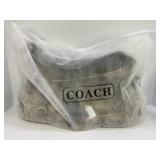 COACH BROWN & TAN MONOGRAM HANDBAG