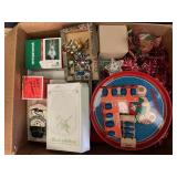 LARGE LOT OF VINTAGE CHRISTMAS DECORATIONS