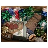 LARGE LOT OF VINTAGE CHRISTMAS DECORATIONS