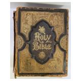 1885 HOLY BIBLE - DOES HAVE SOME DAMAGE - BUT THE