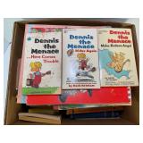 LARGE BOX OF ASSORTED CHILDRENS BOOKS - DENNIS THE