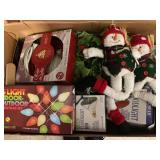 LARGE LOT OF VINTAGE CHRISTMAS DECORATIONS