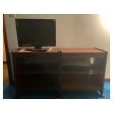 2 ROLL AROUND APPLIANCE / TV STANDS W/ 20" LG TV