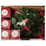 LARGE LOT OF VINTAGE CHRISTMAS DECORATIONS