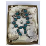 SOUTHWESTERN STYLE COSTUME JEWELRY SET W/ NECKLACE