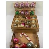 LOT OF SHINY BRIGHT & BRADFORD VINTAGE GLASS