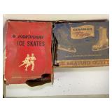 HAWTHORNE & CANADIAN FLYER ICE SKATES IN ORIGINAL