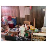 CONTENTS OF FLOOR ON WEST SIDE OF GARAGE - HOME