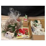 LARGE LOT OF VINTAGE CHRISTMAS DECORATIONS