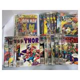 LOT OF 22 VINTAGE COMICS - IRON MAN, SUPERMAN,