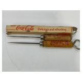 COCA-COLA ROUND ICE PICKS - LOT OF 2 - ORIGINAL