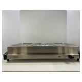 NOSTALGIA ELECTRICS 3 BAY FOOD WARMER