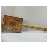 CIGAR BOX STYLE GUITAR WITH HODAD MINI-AMPLIFIER