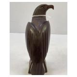 IRONWOOD HAND CARVED EAGLE SCULPTURE - 6" TALL