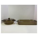 LOVENWARE & ANCHOR HOCKING GLASS CASSEROLE DISHES