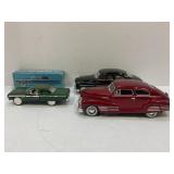 LOT OF 3 DIE CAST CARS - 1949 MERCURY, 1948