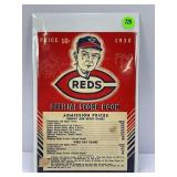 1938 CINCINNATI REDS OFFICIAL SCORE BOOK - CHICAGO