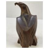 IRONWOOD HAND CARVED EAGLE SCULPTURE - 4 1/2" TALL